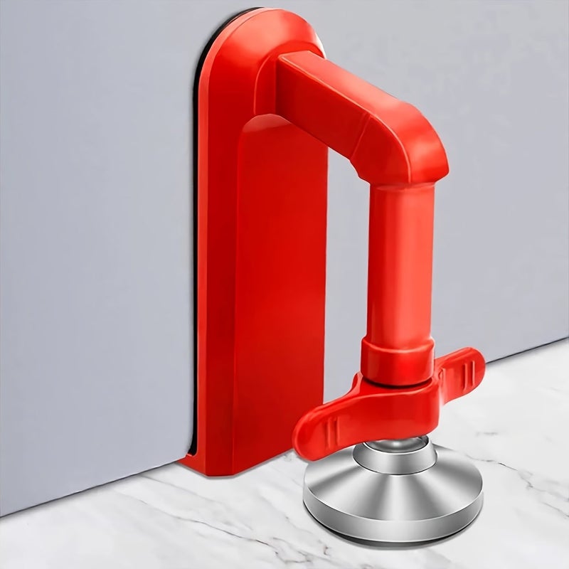 2026 Red Upgraded Portable Travel Heavy Door Stop Physical Anti Theft Hotel Security Lock No Installation - Image 1