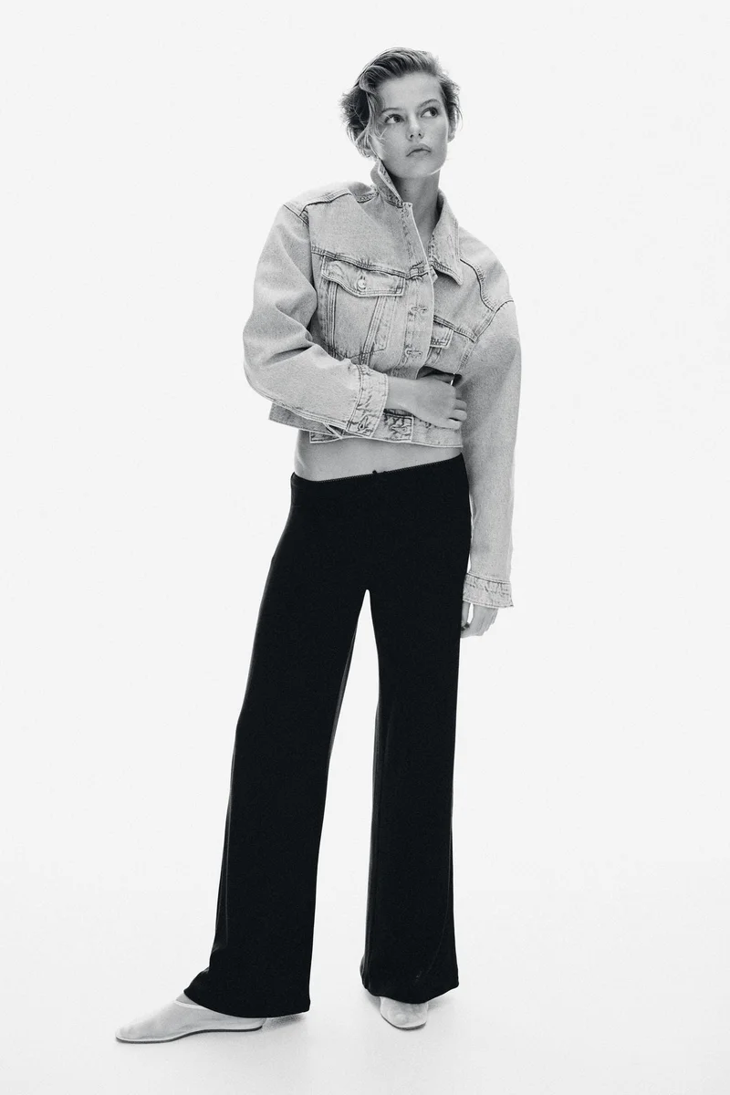 اتش اند ام بنطلون جيرسيه بنمط منقط