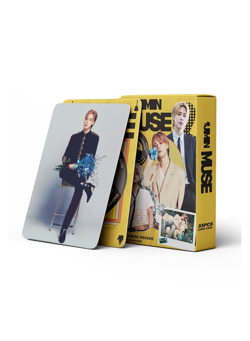 NIBEMINENT 55 Pcs Kpop JIMIN MUSE Lomo Cards Card For Fans Collection Gifts - Image 1