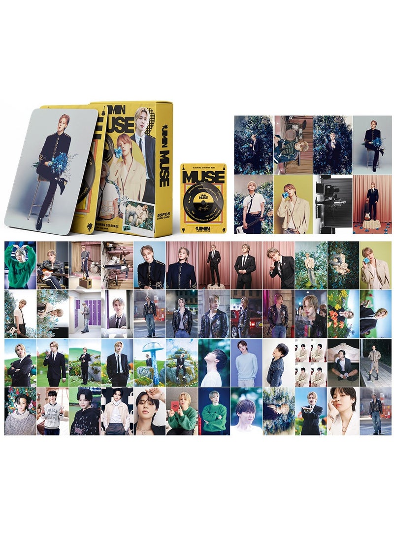 NIBEMINENT 55 Pcs Kpop JIMIN MUSE Lomo Cards Card For Fans Collection Gifts - Image 2