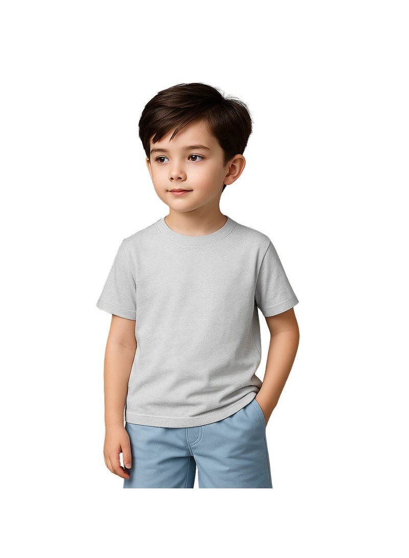 برينت شوب فور مي Printshop4me تي شيرت للأولاد برقبة دائرية 170 جرام في المتر المربع من القطن الخالص الألوان الأساسية - Image 2