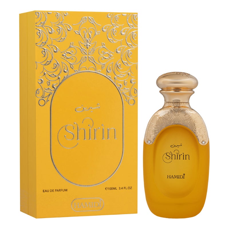 HAMIDI عطر حميدي شيرين جولد للنساء 100 مل، عطر للنساء، يدوم طويلاً، عطر زهري عربي مع اللافندر، الزنجبيل، الكاكاو والفانيليا - Image 2