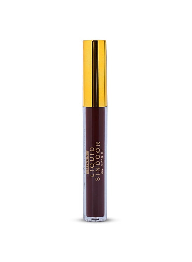 Organic Netra Liquid Sindoor Kumkum Waterproof Long Lasting Smudge Proof Pure and Natural Deep Red Color Enriched with Organic Ingredients 8ml (Maroon) - Image 1