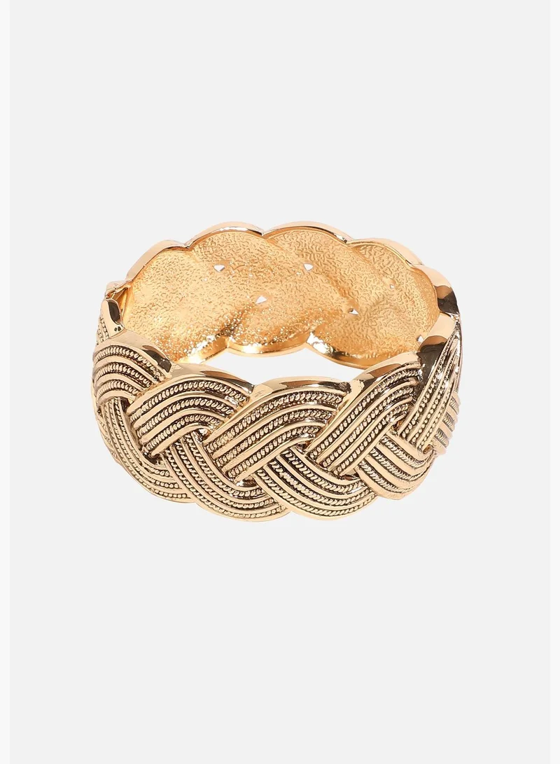 SOHI Gold Plated Designer Party Wear Bracelet For Women