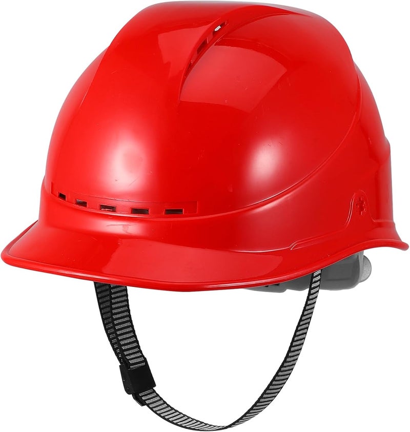 Garneck Red Vented Abs Safety Hard Hat for Construction, Outdoor Work Helmet with Thickened Shell, Breathable Protective Headgear for Men and Women - Image 1