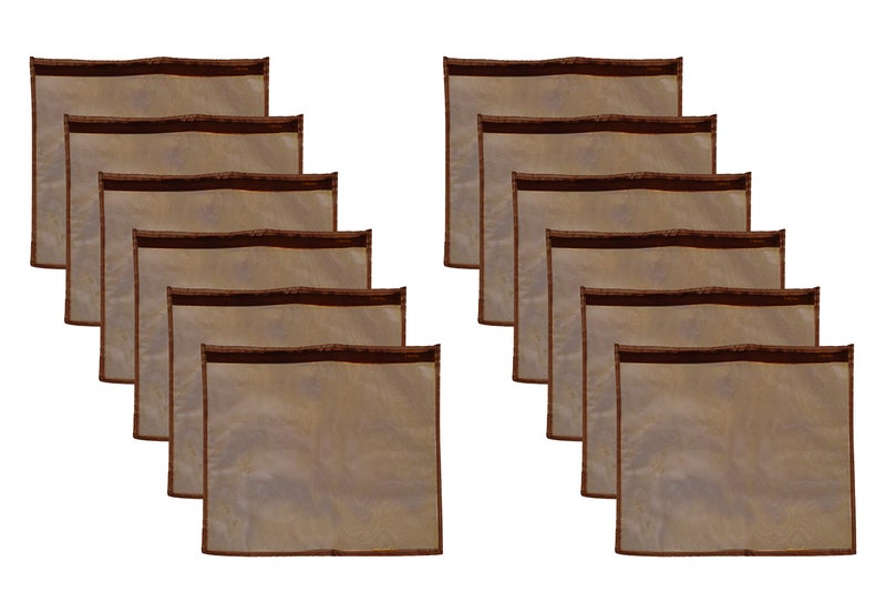 Glitter Collection Saree Cover 12 Pcs Pack GLDSRE12 - Image 1