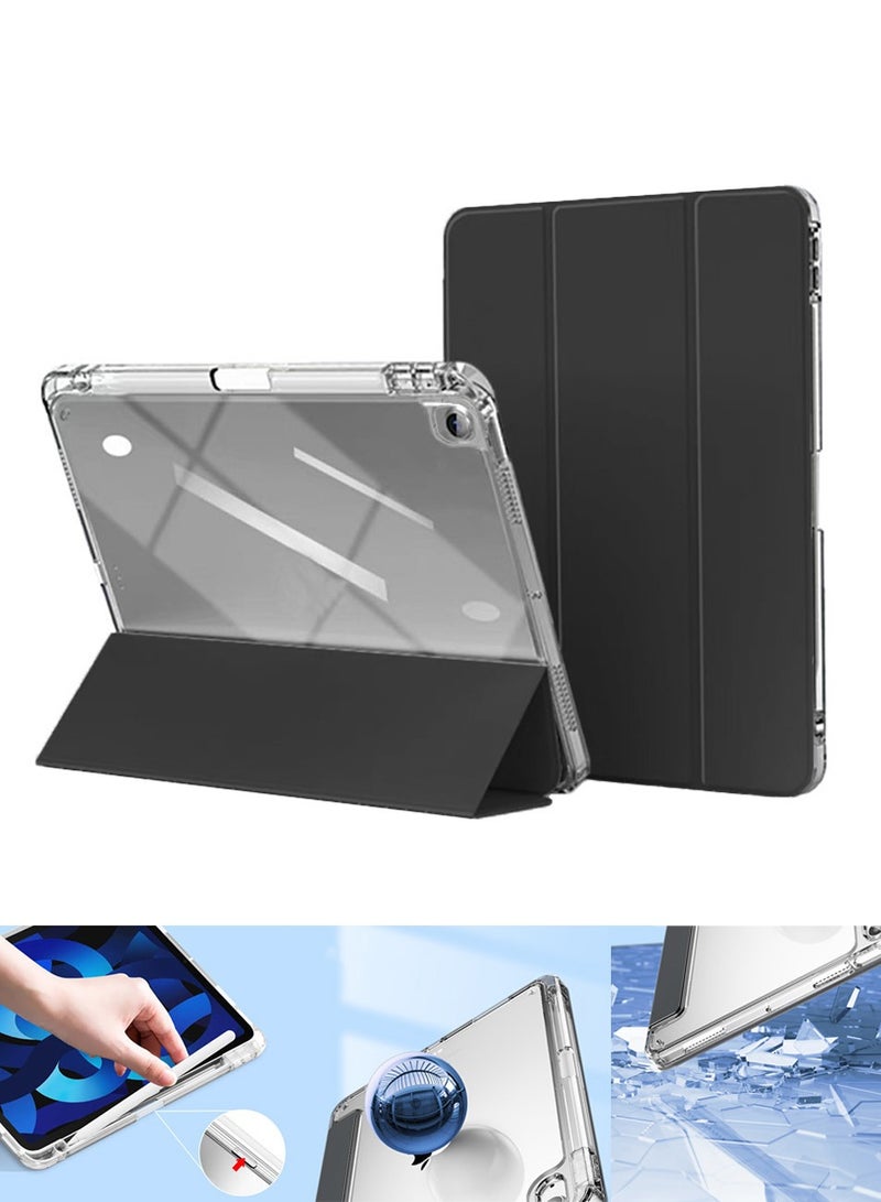 10.2/10.5 Inch Clear Case with Pen Holder,for iPad 7/iPad 8/iPad 9 Slim Stand Hard Shell Back Protective Case,Full Body Shock Resistant iPad Case, Anti-Yellowing Case, Clear Case - Image 1