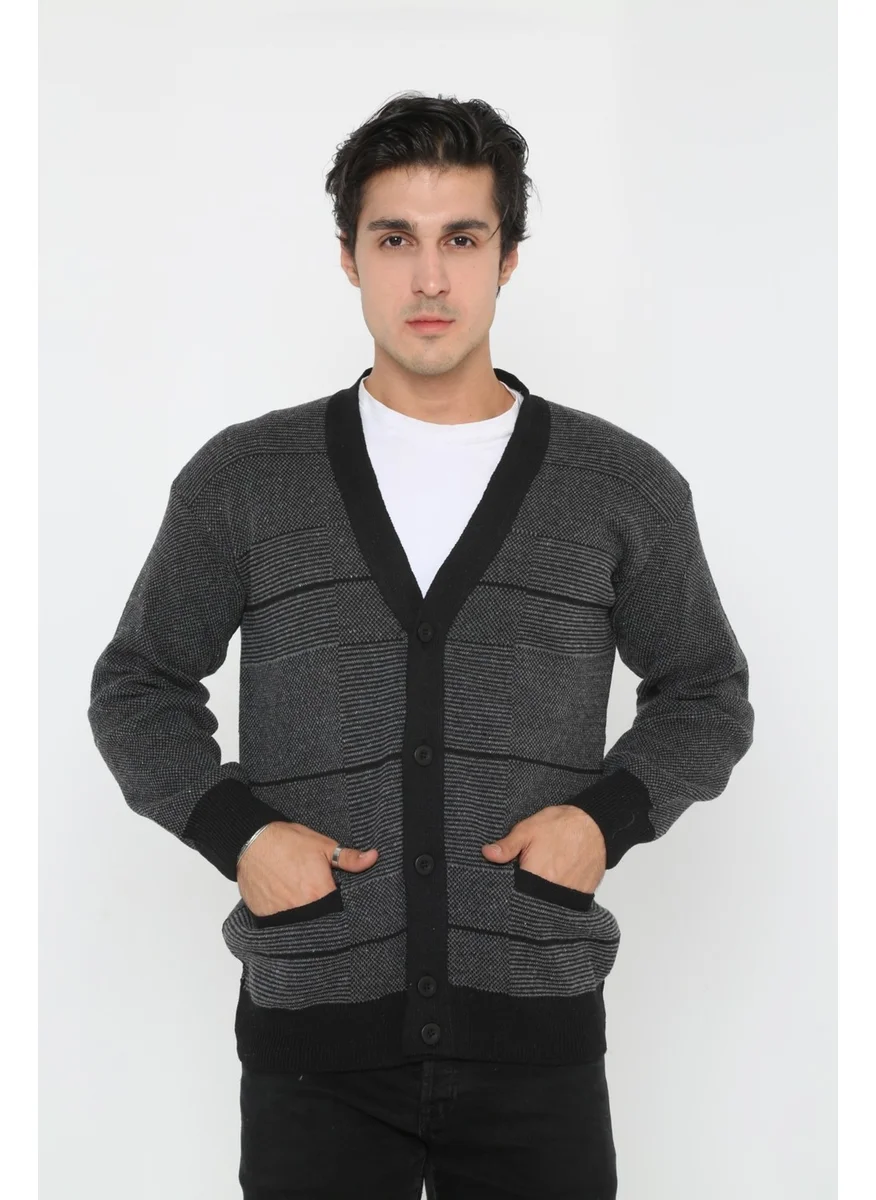 Kmk Kombin KMK Combination Baba Super Oversized Knitwear Buttoned Knitted Cardigan & Sweater