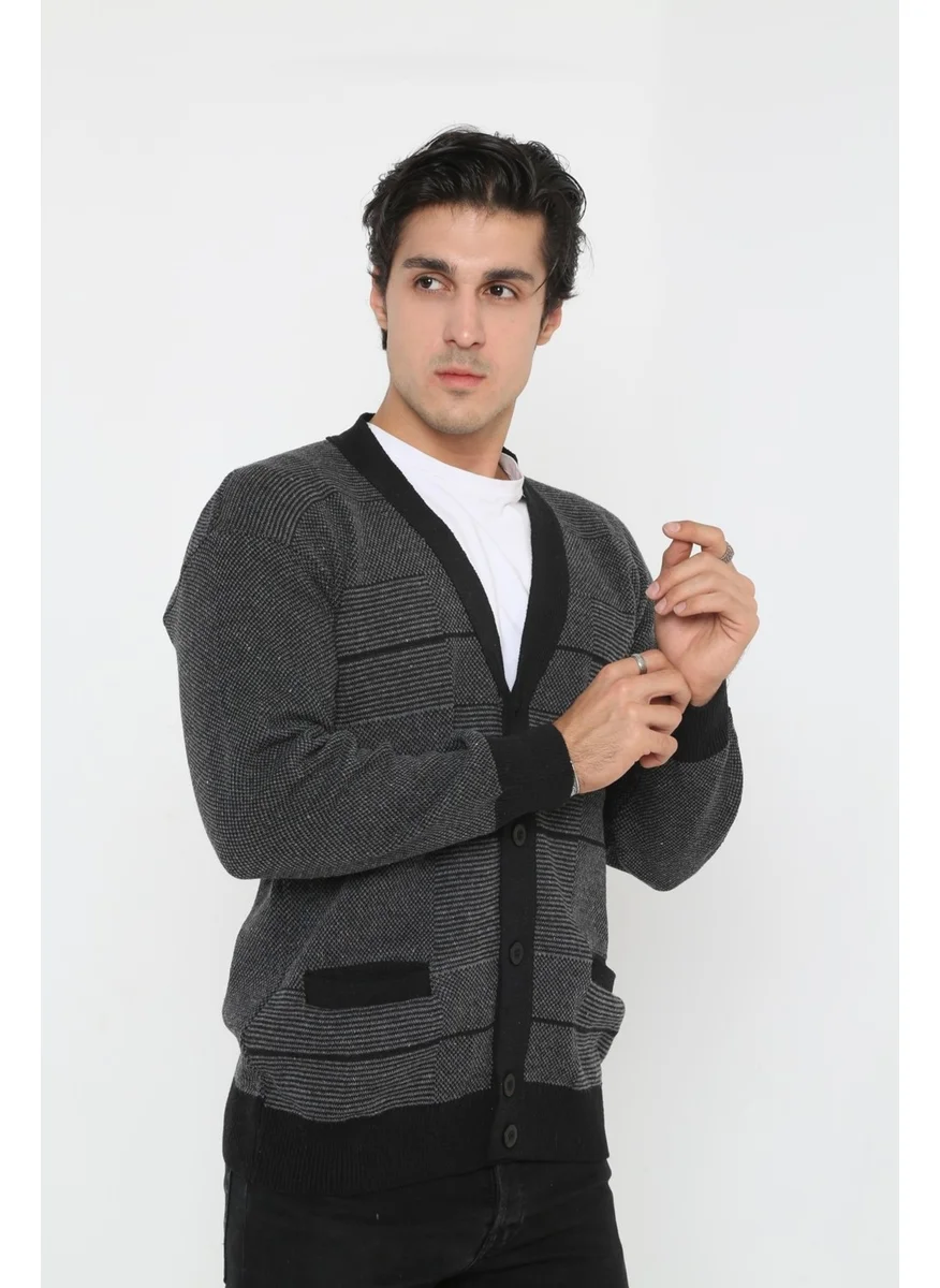 Kmk Kombin KMK Combination Baba Super Oversized Knitwear Buttoned Knitted Cardigan & Sweater