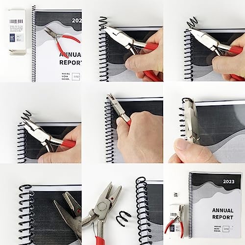 Binditek 1 Pack Heavy Duty Handheld Coil Crimpers, Cutting and Crimping Tool for Plastic Spiral Binding Spines, for Students and Coworkers - Image 4