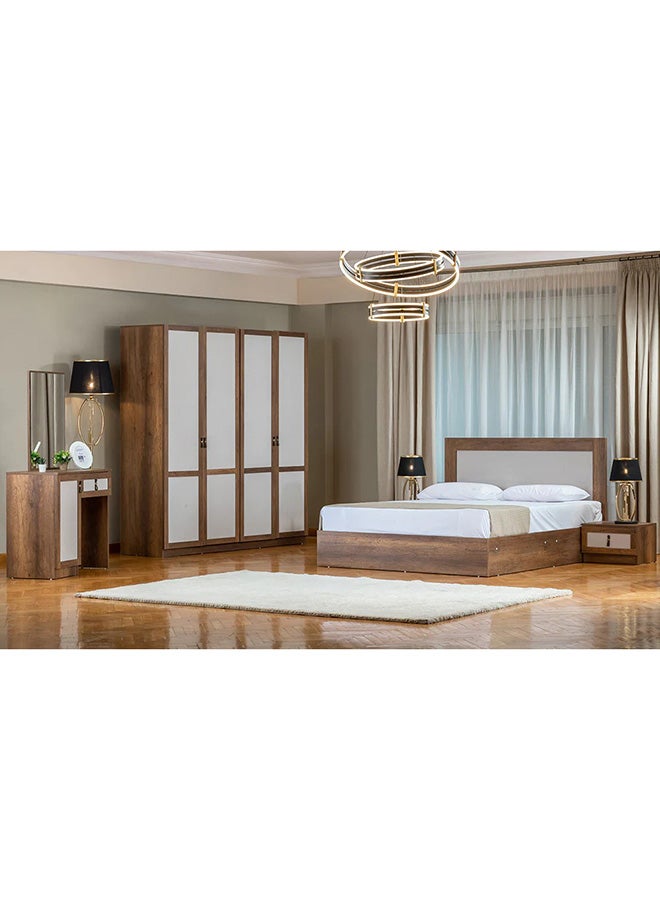 MK Kabbani Furniture Zina 6 PC full Bedroom set - 180*200 cm with wardrobe  - Image 1