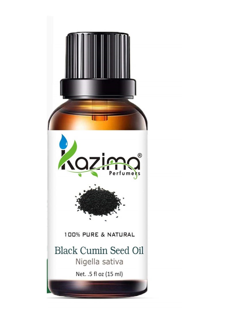 كازيما زيت بذور الحبة السوداء العطري من كازيما (KAZIMA) - طبيعي ونقي 100% وغير مخفف، للعناية بالبشرة والشعر (15 مل) - Image 2