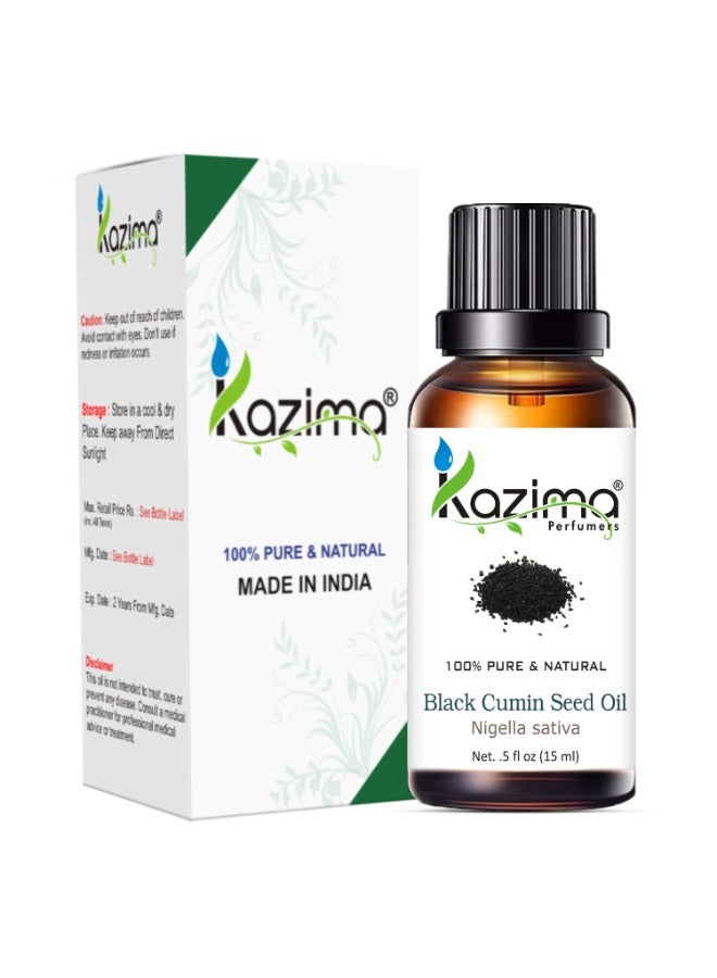 كازيما زيت بذور الحبة السوداء العطري من كازيما (KAZIMA) - طبيعي ونقي 100% وغير مخفف، للعناية بالبشرة والشعر (15 مل) - Image 1