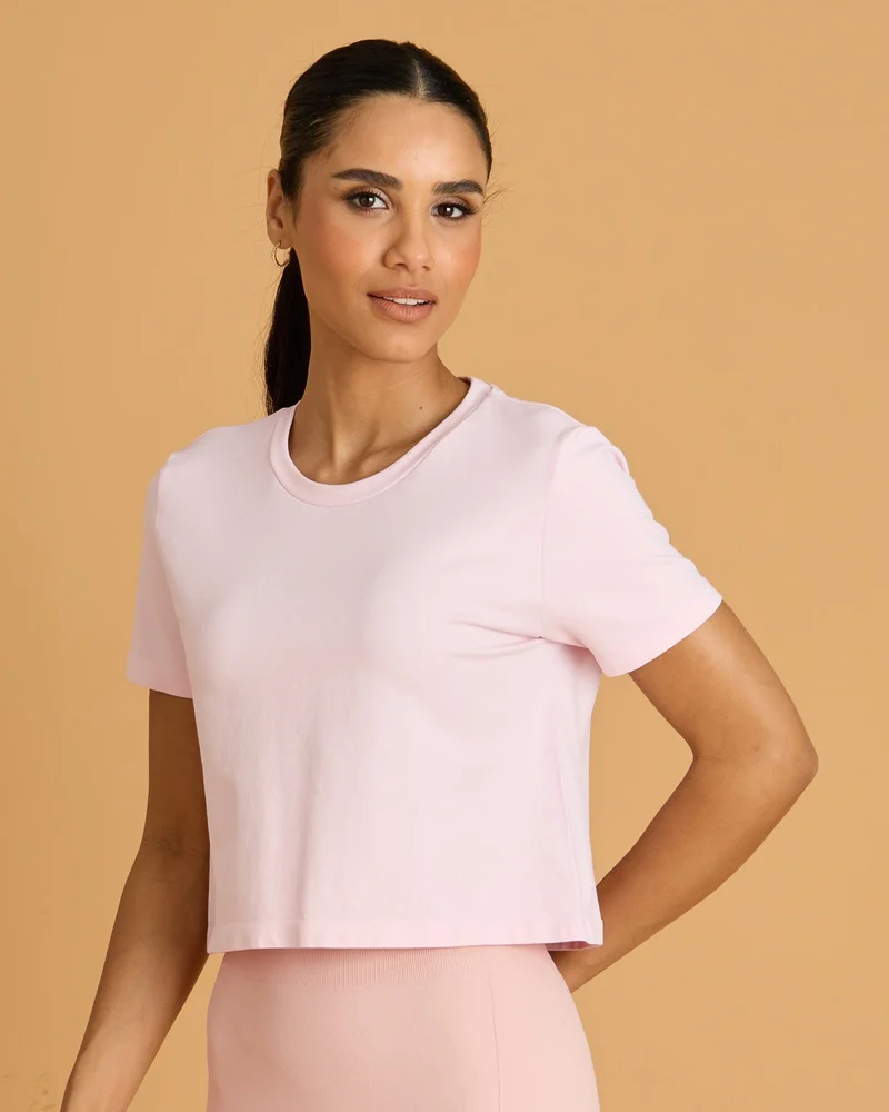 Redtag Women Pink Active T Shirt