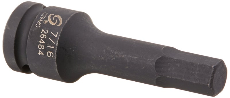 Sunex Tools Sunex 26484 1/2-Inch Drive 7/16-Inch Hex Impact Socket - Image 1