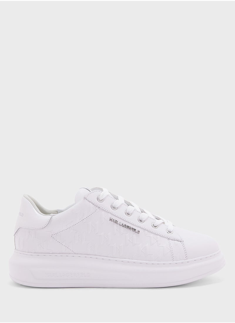 Karl Lagerfeld - Kapri Logo Print Lace Up Low Top Sneakers - Image 1