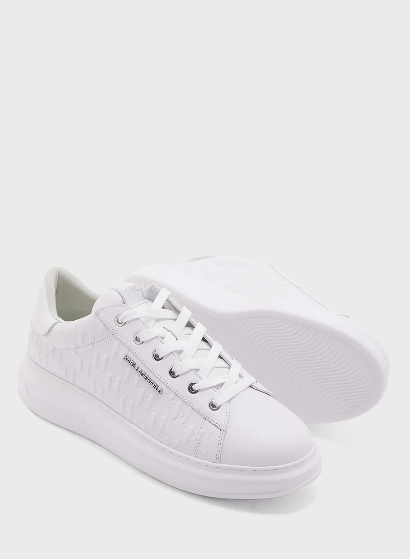 Karl Lagerfeld Kapri Logo Print Lace Up Low Top Sneakers