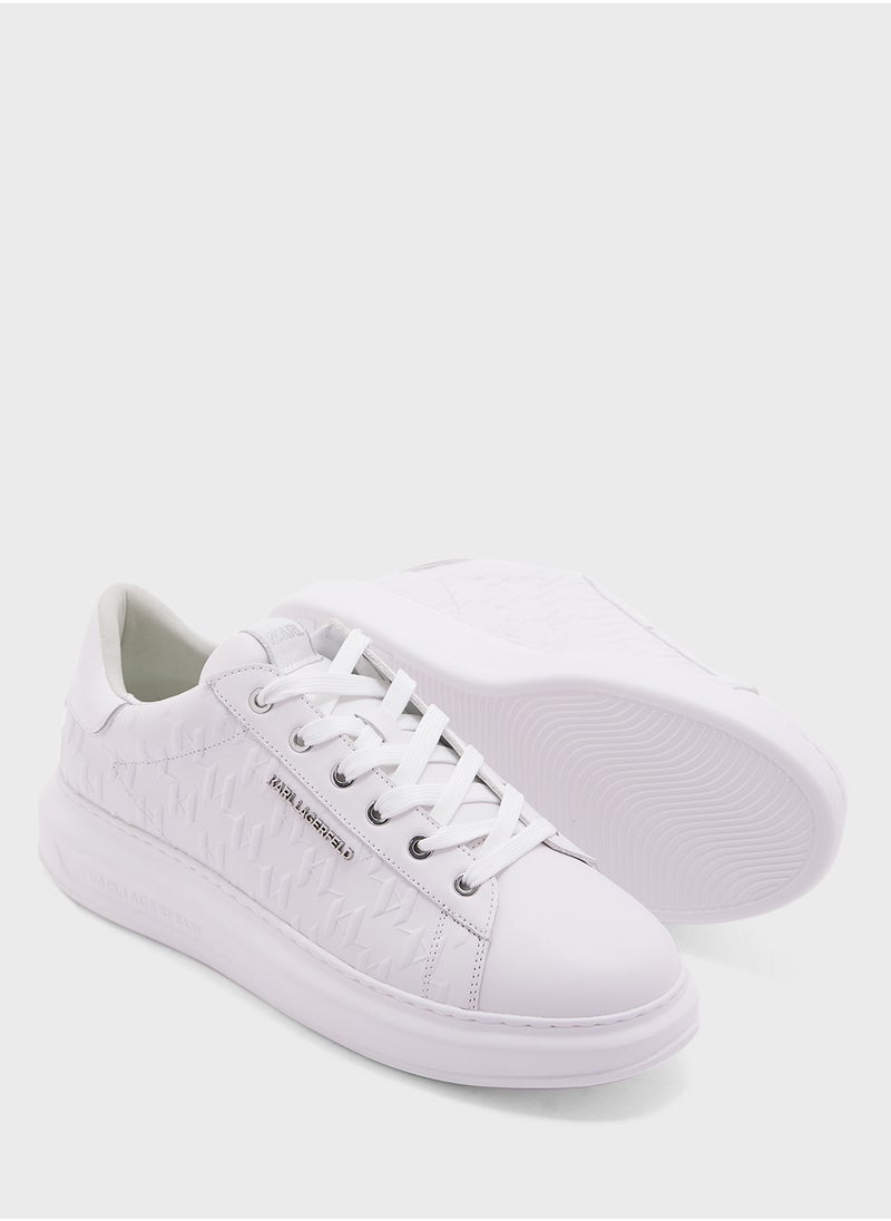 Karl Lagerfeld - Kapri Logo Print Lace Up Low Top Sneakers - Image 1