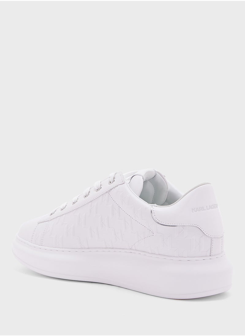 Karl Lagerfeld - Kapri Logo Print Lace Up Low Top Sneakers - Image 1