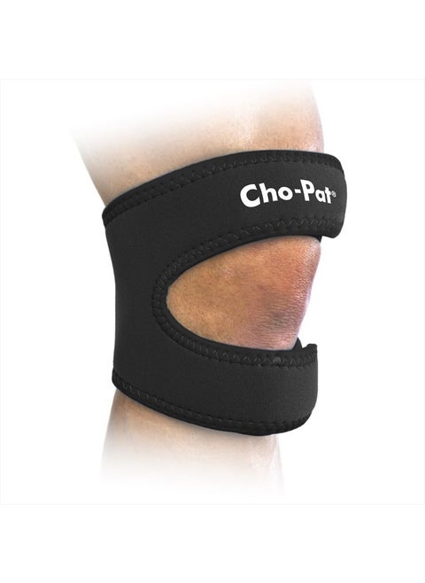 Dual Action Double-Layer Adjustable Knee Strap, Full Mobility and Knee Pain Relief for Chondromalacia, Osgood Schlatter's, Tendonitis, and Meniscus Tears, Medium