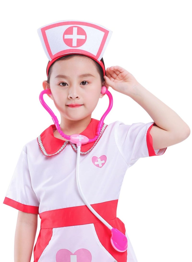 VUCATIN Kids Cosplay Set Doctor Dress up for Toddlers Nurse Costume Costume Accessories Suitable for Theme Party Cosplay Costume (Nurse) - Image 3