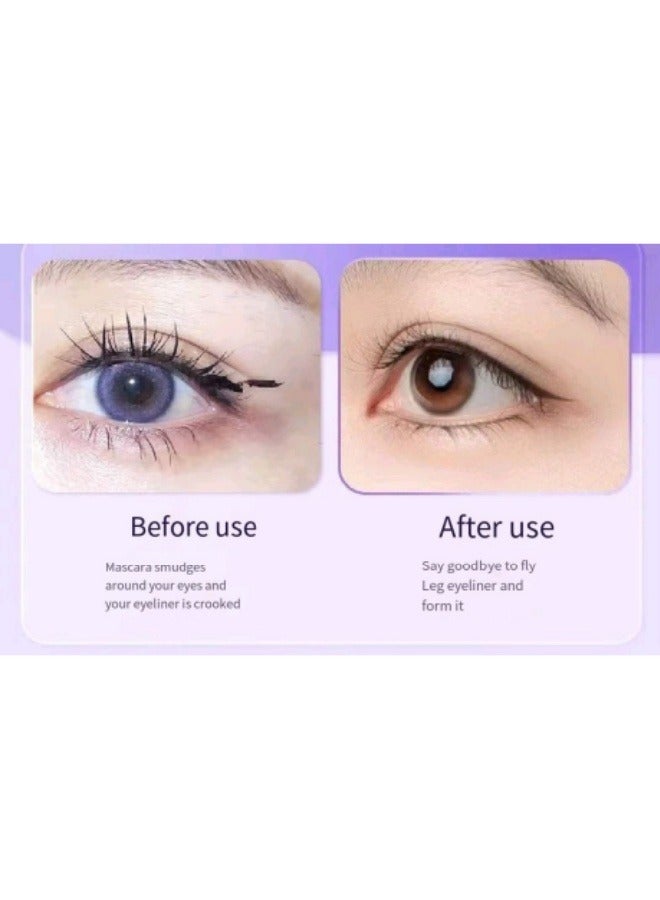 مجموعة من قطعتين من محدد العيون، حاجز سيليكون لمكياج العيون، ظلال العيون، الماسكارا، مساعد تحديد المواقع، أدوات التجميل - Image 5