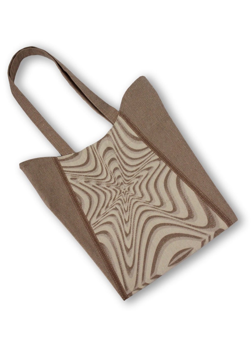 Gharibo Bags casual printed linen tote bag w230012c  - Image 2