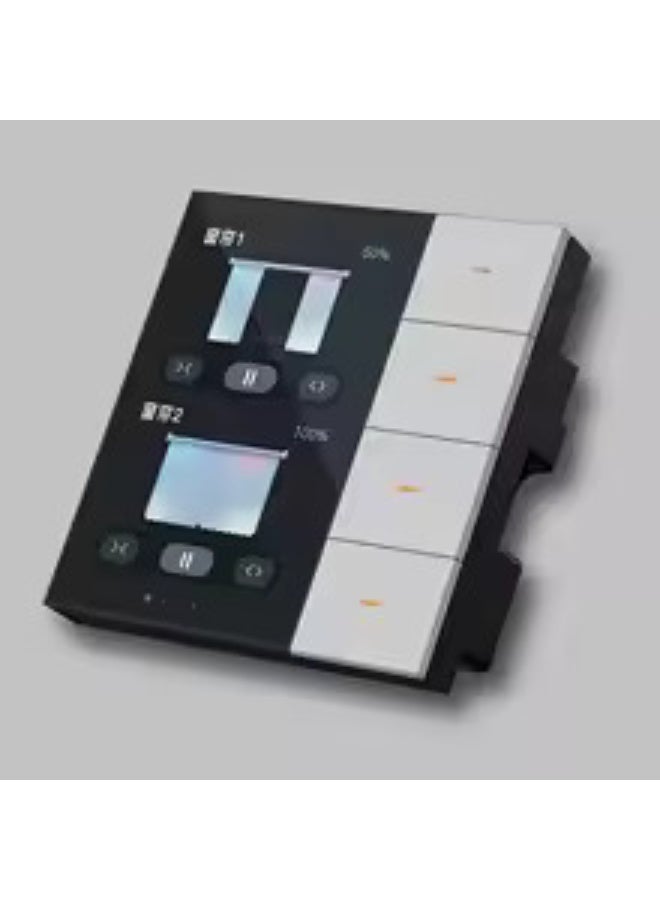 TUYA 3.5 Inch 4 Gang Zigbee Smart Light Switch Touch Screen Panel 86 Type Compatible with Tuya Smart App - Image 1