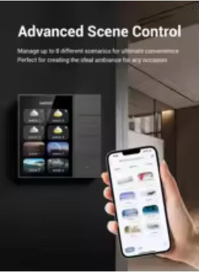 TUYA 3.5 Inch 4 Gang Zigbee Smart Light Switch Touch Screen Panel 86 Type Compatible with Tuya Smart App - Image 2