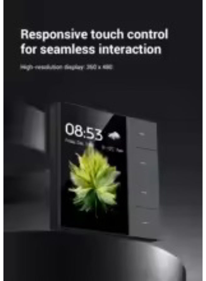 TUYA 3.5 Inch 4 Gang Zigbee Smart Light Switch Touch Screen Panel 86 Type Compatible with Tuya Smart App - Image 3