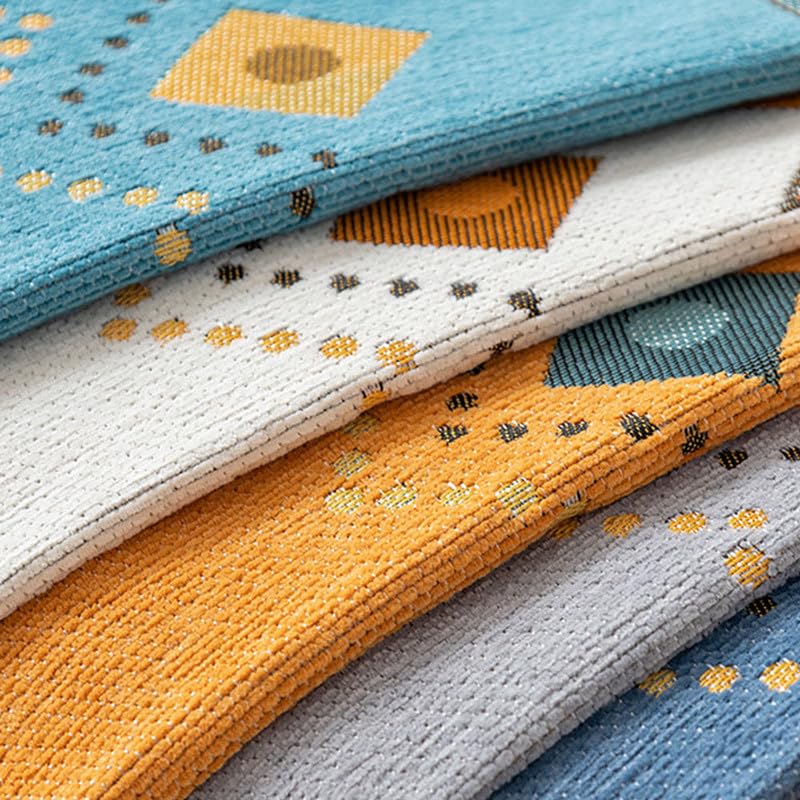 JadeRich Chenille Sectional Couch Covers, Boho Style Jacquard Sofa Slipcover Bohemian Geometric Pattern Furniture Protector - Image 4
