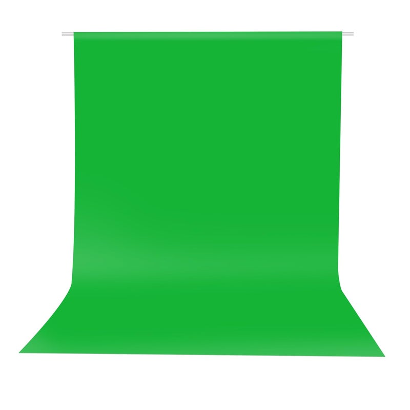 HEMMOTOP Green Screen Backdrop, 5x7 ft Photography Chroma Key Greenscreen Background Sheet for Background Removal, Zoom Meeting, Photo Video Studio, Live Streaming, Video Recording (Backdrop only) - Image 1
