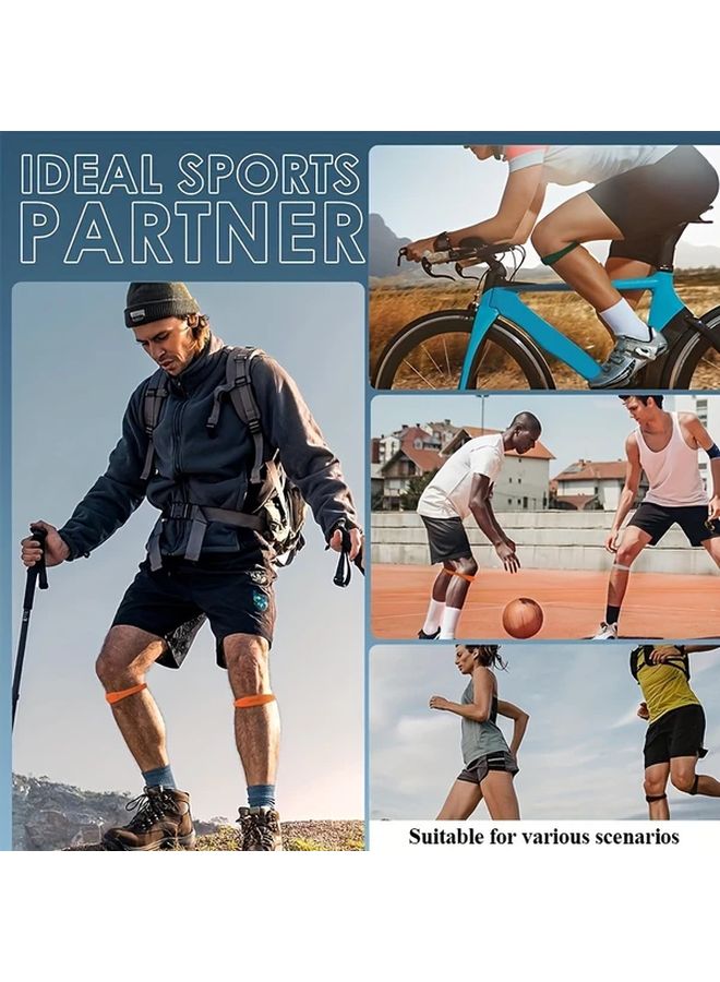 Green Silicone Patella Support Strap Knee Stabilizer Brace for Running Basketball Workout - Image 3