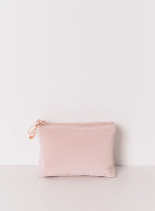 women'secret Medium Pink Rubber Vanity Case