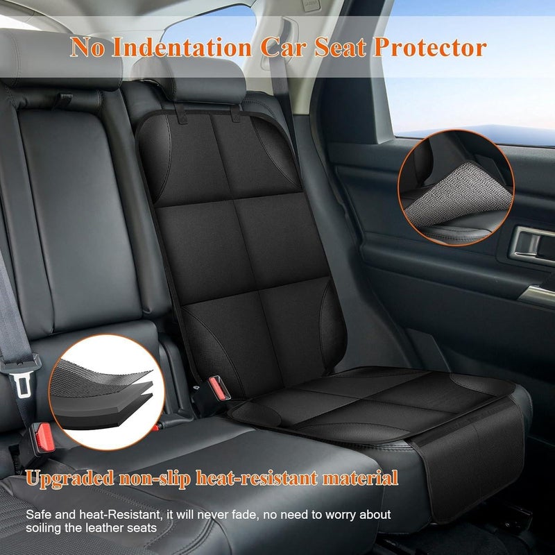 Car Seat Protector with Thick Padding & Anti-Slip Backing, Waterproof Seat Cover for Baby Car Seat, 600D Fabric with Storage Pocket - Image 3