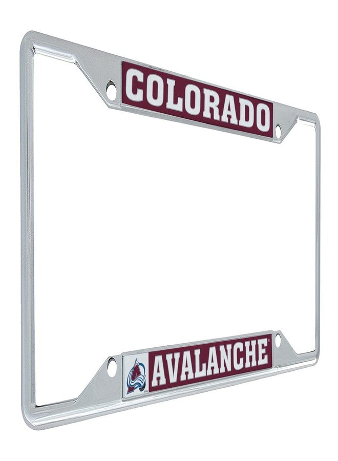 Desert Cactus Colorado Avalanche License Plate Frame Team NHL Metal Car Tag Holder for Front or Back of Car National Hockey League Officially Licensed (Traditional) - Image 1