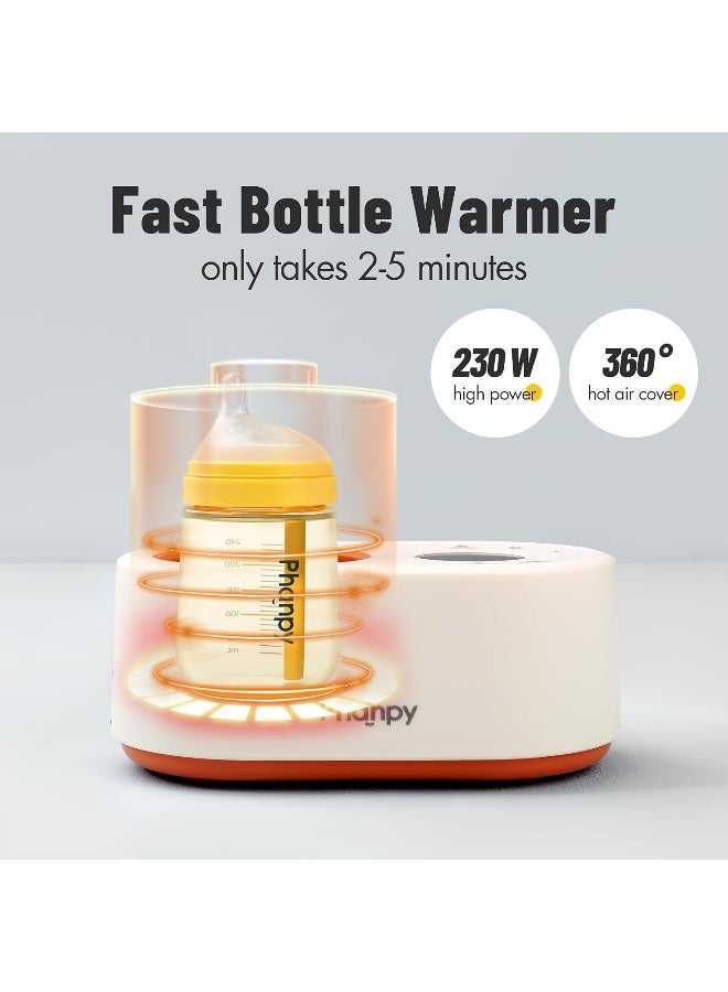 Phanpy Bottle Warmer, 12-in-1 Multifunction Fast Baby Bottle Warmer for Breastmilk - Image 4