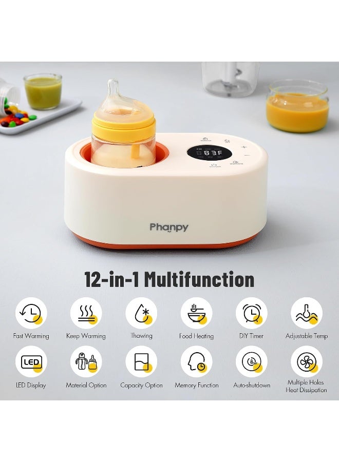 Phanpy Bottle Warmer, 12-in-1 Multifunction Fast Baby Bottle Warmer for Breastmilk - Image 3