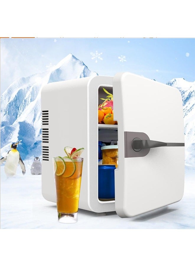 جوشبيرغ ثلاجة صغيرة سعة 4 لتر، ثلاجة محمولة للاستخدام المزدوج في السيارة والمنزل، وخزانة لتخزين مستحضرات التجميل، باللون الأبيض - Image 3