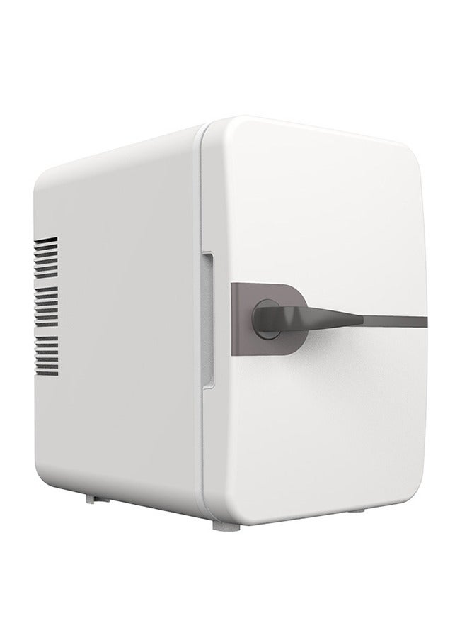 جوشبيرغ ثلاجة صغيرة سعة 4 لتر، ثلاجة محمولة للاستخدام المزدوج في السيارة والمنزل، وخزانة لتخزين مستحضرات التجميل، باللون الأبيض - Image 2