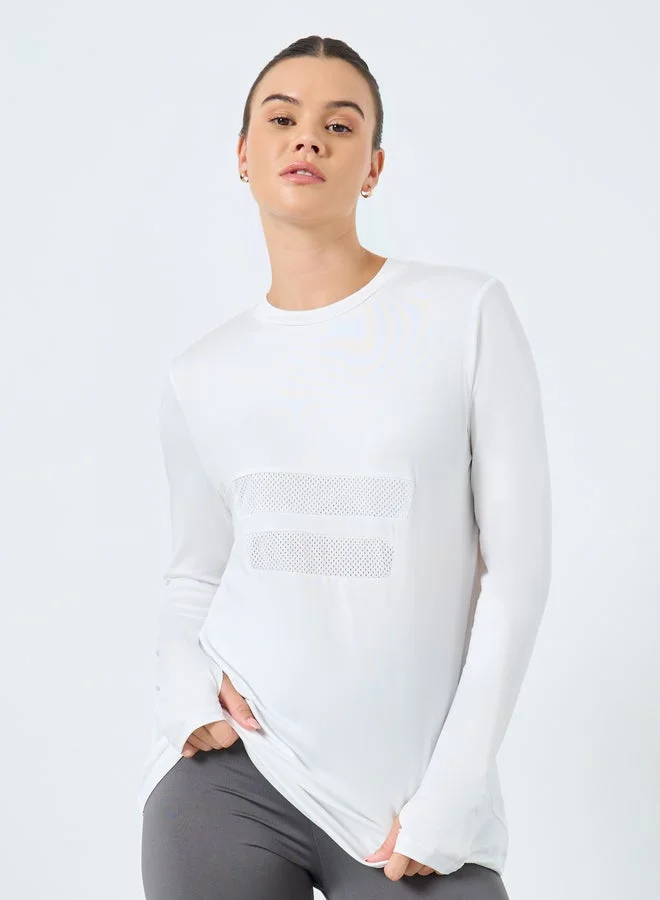 ستايلي اكتيف بلوزة ستيلى بفتحات ليزر أمامية وخلفية