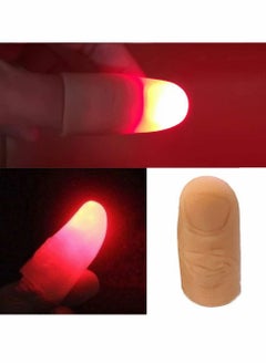 KASTWAVE LED Finger Lamp Thumbs Light Magic Light up Finger Magic Trick Fake Finger Prank Toy Tool Alivier Magic Light Up Thumbs LED Finger Lamp Thumbs Light Magic Trick Toys (3 pairs)  - Image 5