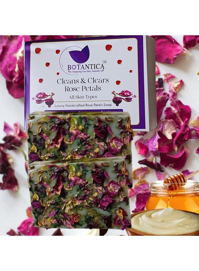 BOTANTICA Rose Petal Soap - Luxury Organic Soap with Shea Butter, Hydrating & Nourishing Formula, Ideal for Men & Women, Gentle for All Skin Types - Image 3