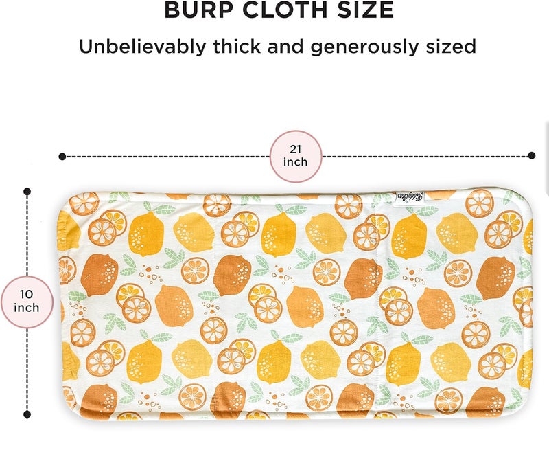 KiddyStar 5-Pack Organic Cotton Burp Cloths â€“ Large, Ultra-Soft 3-Layer Towels for Burping, Shoulder & Hand Use, Highly Absorbent - Image 3