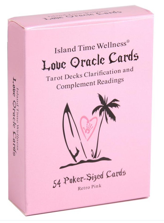 NIBEMINENT pink island time wellness love oracle cards