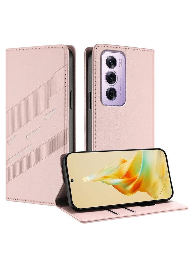 S-TOP Case For OPPO Reno12 Pro 5G Embossed Multi-functional Wallet Retro Leather Phone Case - Image 1