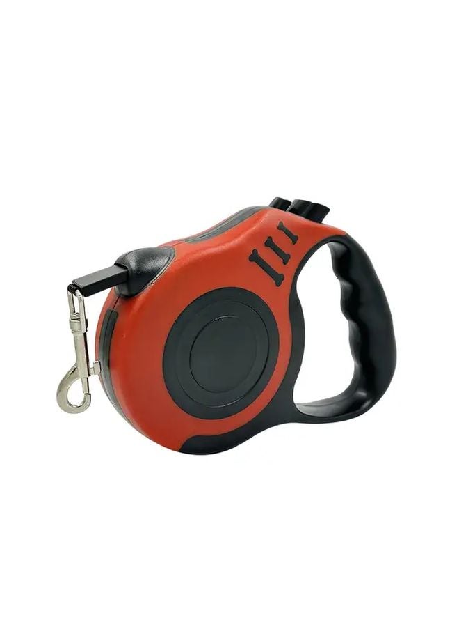 مِقْيَدُ الكلاب القابل للسحب بطول 16 قدمًا مع قفل أمان باللون الأحمر للكلاب متوسطة الحجم - Image 1