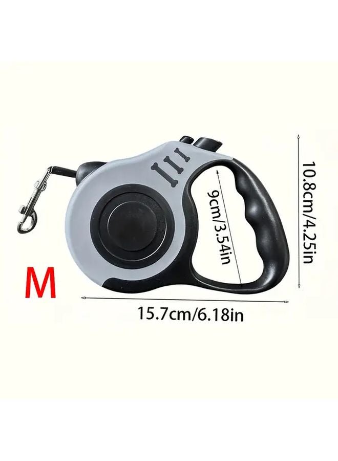 مِقْيَدُ الكلاب القابل للسحب بطول 16 قدمًا مع قفل أمان باللون الأحمر للكلاب متوسطة الحجم - Image 3