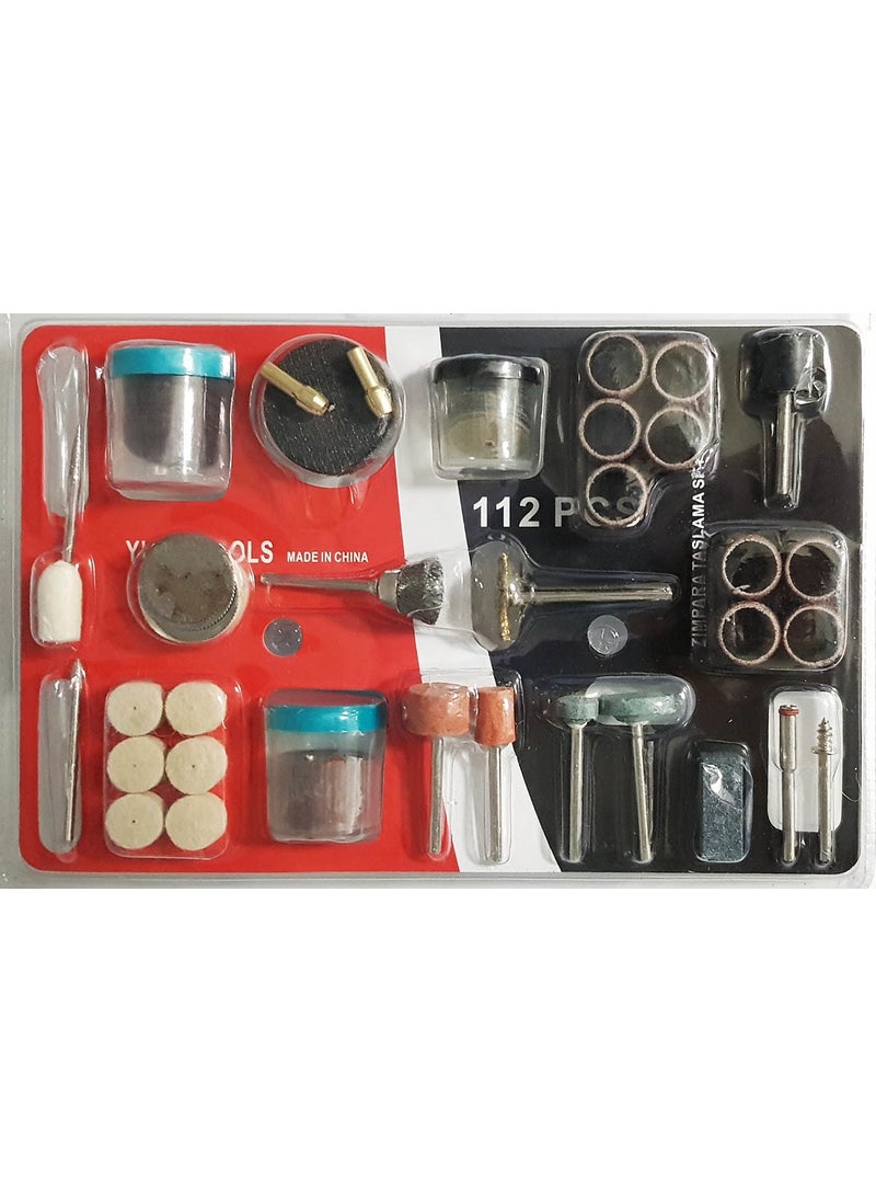 TiTi - Hobby Engraving Grinding Machine Pin Accessory Set 112 Pcs Dremel Compatible - Image 1