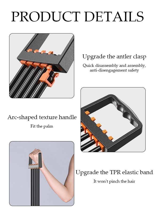 DUNISO Chest Expander，Adjustable Chest Exerciser with 5 Springs,Multi Functional Fitness Chest Developer，Buckle Design，Comfortable and Non Slip，Easy to Install，Suitable for Training, Home,Gym,Exercise - Image 4
